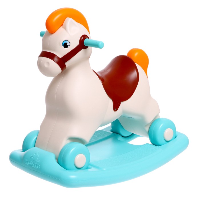 Каталка-качалка «Пони», сафари, цвет бирюзовый игрушка каталка качалка полесье пони сафари бирюзовый п 96104