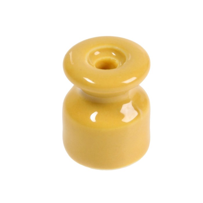 Изолятор керамический, 20x24 мм, цвет желтый, набор 100 шт изолятор керамический 20x24 мм цвет белый