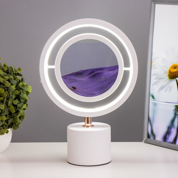

Настольная лампа "Живой песок" LED 4Вт белый 9х20х29,5 см RISALUX