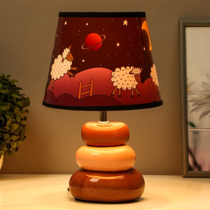 фото Настольная лампа "ночная сказка" е14 15вт 20х20х32 см risalux