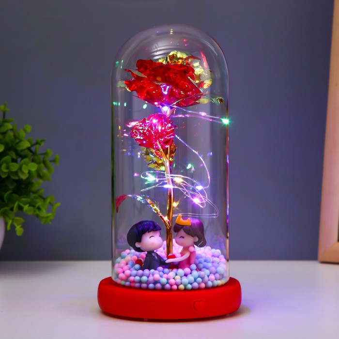 

Ночник колба "Влюбленные" LED от батареек 3хААА 11х11х21,5 см