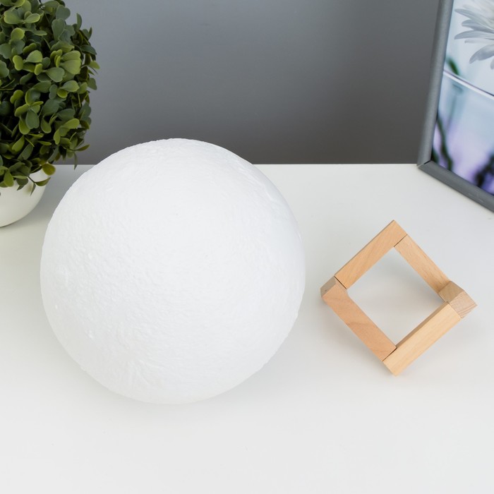 Ночник "Планета" LED USB белый 18x18x19 см 9511113