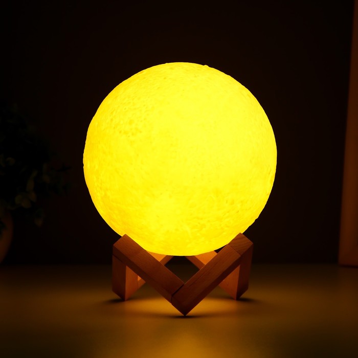 Ночник "Планета" LED USB белый 12x12x11,5 см 9513847