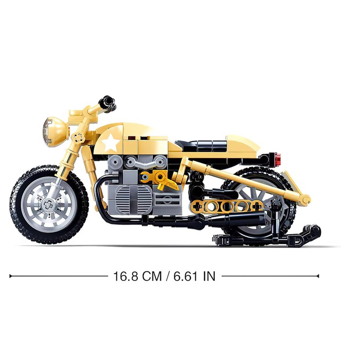 фото Конструктор мотоцикл sluban модельки, 223 детали 6+