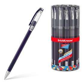 Ручка шариковая ErichKrause ColorTouch Dots in Blue, узел 0.7 мм, грип, чернила синие