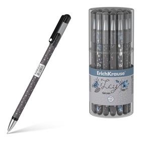 Ручка гелевая ErichKrause Frozen Beauty Stick, узел 0.38 мм, грип, чернила черные