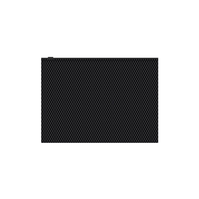 Папка-конверт на ZIP-молнии В5 (288 х 198 мм), 180 мкм, ErichKrause Diamond Total Black, непрозрачный, тиснение, черный