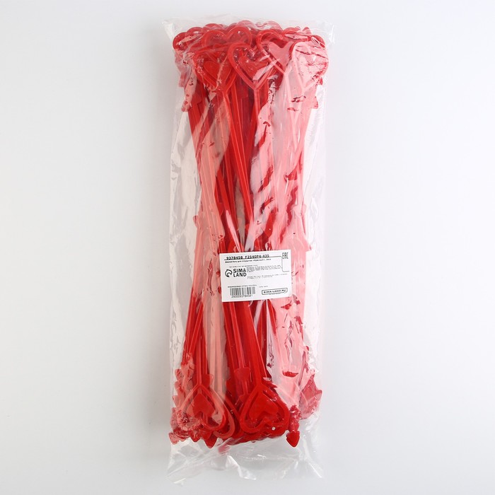 Держатель для открытки букет "Красный", 34см 9378458