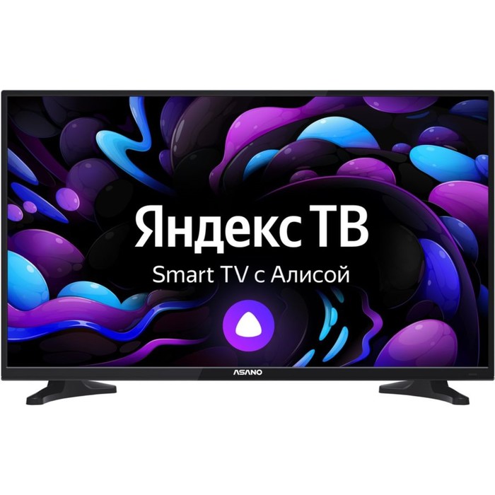 Телевизор Asano 32LH8010T, 32", 1366x768, DVB-T/С, HDMI 2, USB 2, SmartTV, черный