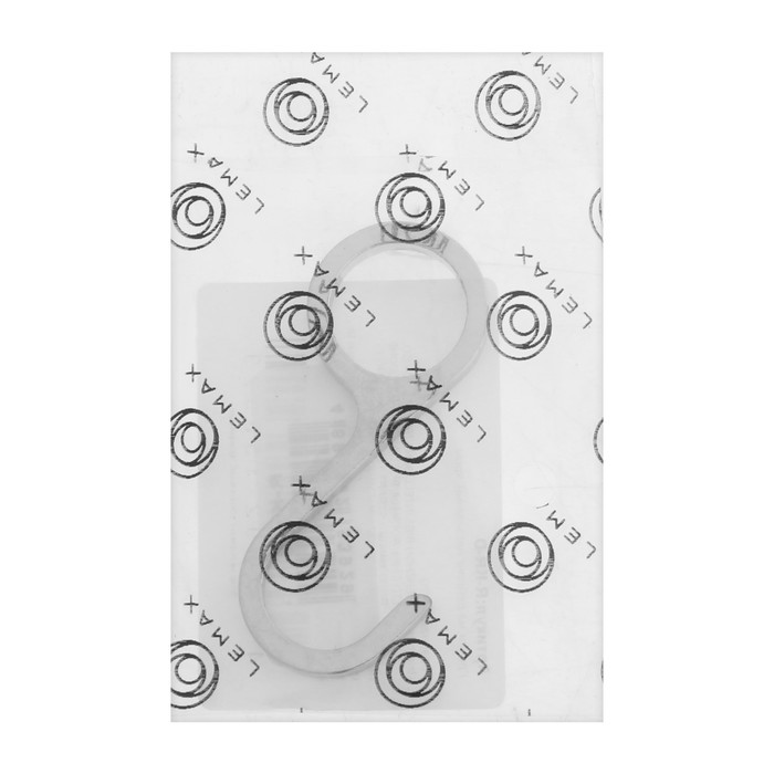 фото Крючок для рейлинга не съемный, цвет хром