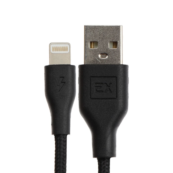 

Кабель Exployd EX-K-495, Lightning-USB, 1 м, зарядка/передача данных, черный