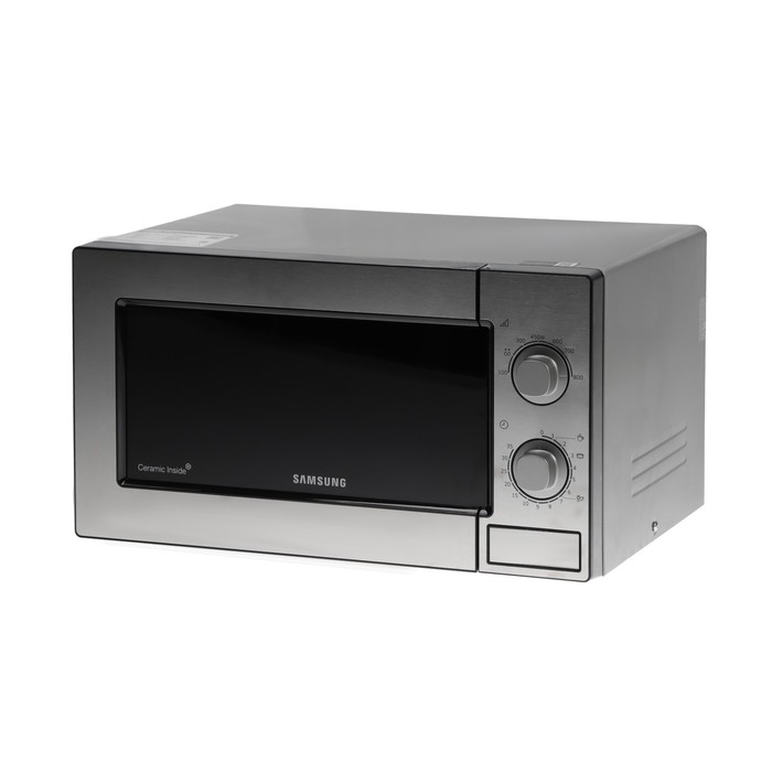 фото Микроволновая печь samsung me81mrtb/bw, 23 л, 800 вт, серебристая
