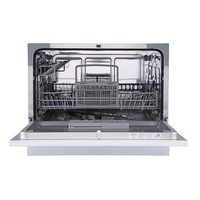 фото Настольная посудомоечная машина «бирюса» dwc-506/5 w, 6 комплектов, 5 программ, белая