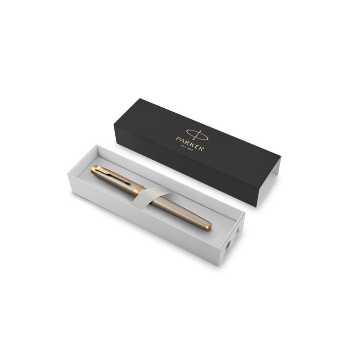 

Ручка перьевая PARKER IM CORE BRUSHED METAL GT, средняя 1.0мм, подар/уп 1931656