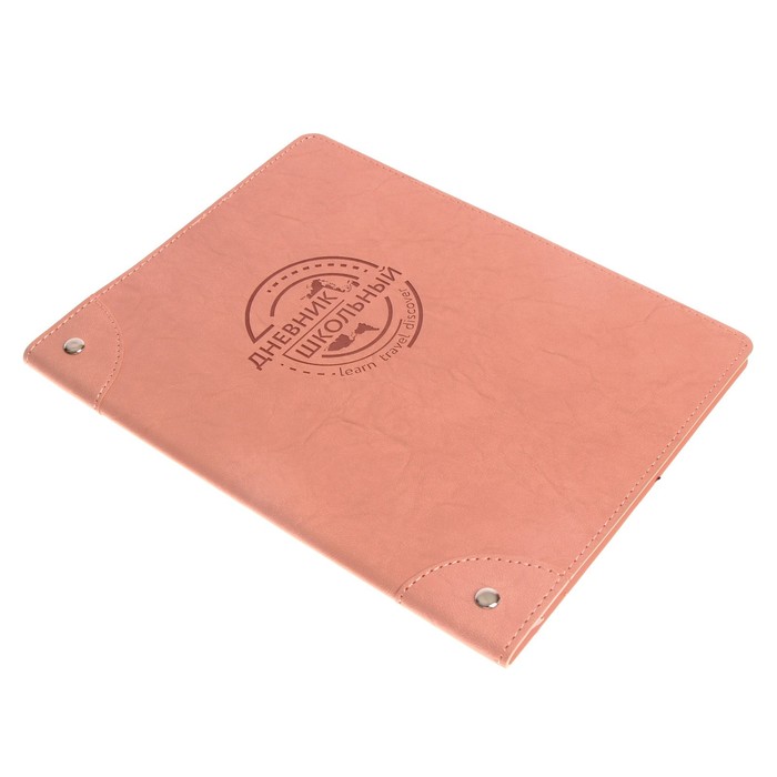 

Дневник школьный для 1-11 классов, мягкая обложка, искусственная кожа, аппликация из искусственной кожи, клёпки, ляссе, блинтовое тиснение, 48 листов, розовый
