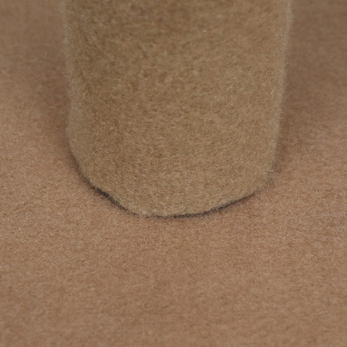 Домик-когтеточка "Пижон", с овальной полкой 54 х 34 х 80 см, фетр, джут, коричневая