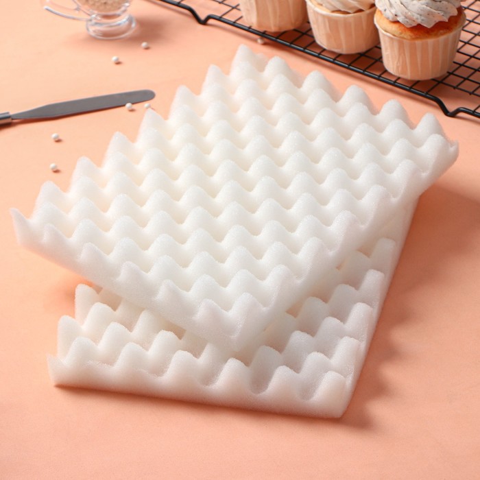 

Набор матов для сушки цветов из мастики, 25×19,5×5 см, 2 шт, цвет белый