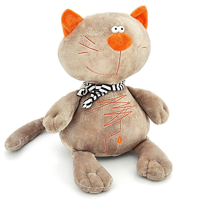 фото Мягкая игрушка «кот батон», цвет серый, 30 см orange toys