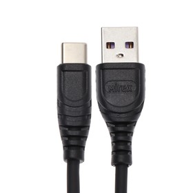 

Кабель Mirex (13700-007T3BK), Type-C - USB, 3 А, 1.2 м, быстрая зарядка, черный