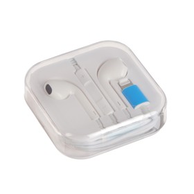 

Наушники OXION OX-HS025, вкладыши, микрофон, разъём Lightning, белые