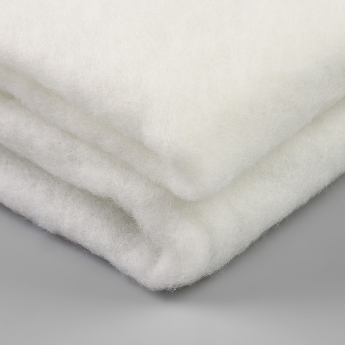 

Синтепон полотно нетканое, 60 гр/кв. метр, 150 × 220 см, цвет белый