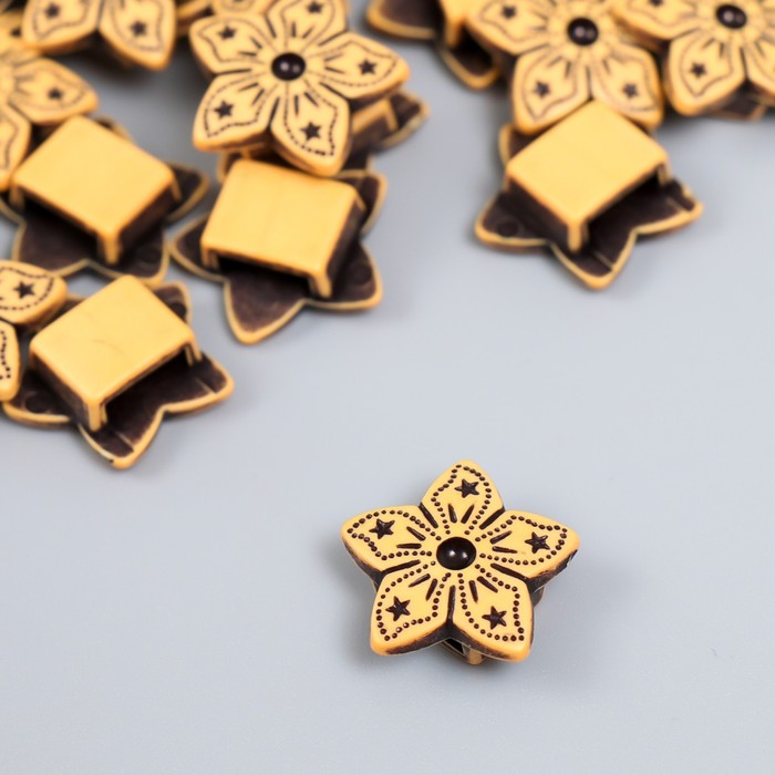 

Бусины для творчества пластик "Этно. Звёздный цветок" набор 20 гр 1,9х1,9х0,7 см