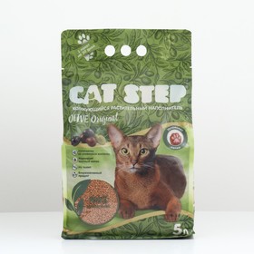 

Наполнитель комкующийся растительный CAT STEP Olive Original, 5л