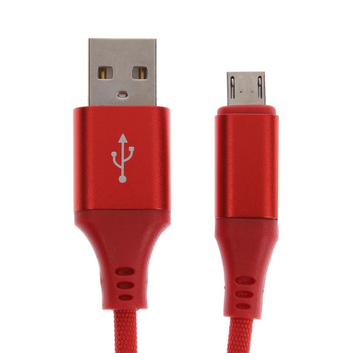 

Кабель OXION OX-DCC333RD, USB - microUSB, 1 м, быстрая зарядка, стяжка, красный