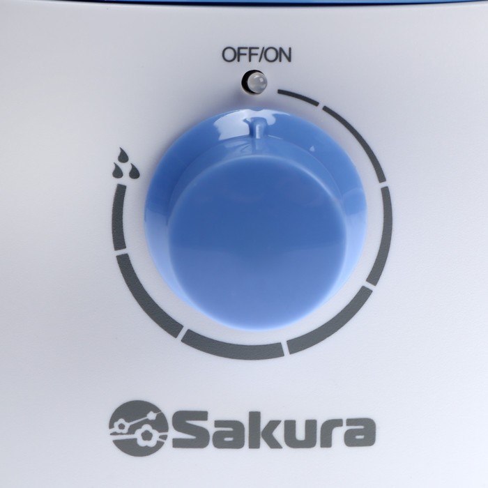 Увлажнитель воздуха Sakura SA-0609WBL, ультразвуковой, 18 Вт, 2 л, до 18 м2, бело-голубой