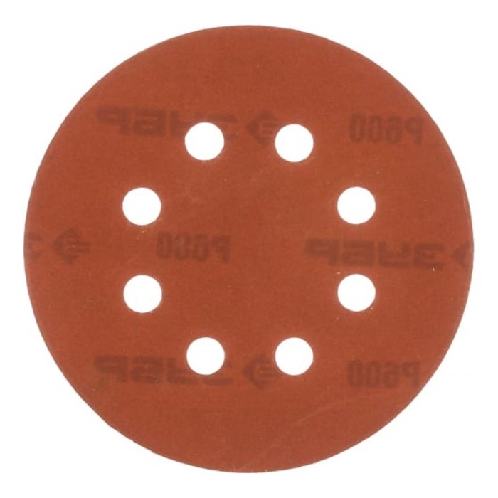 Круг абразивный шлифовальный ЗУБР 35562-125-600, перфорированный, Р600, 125 мм, 5 шт. 35562