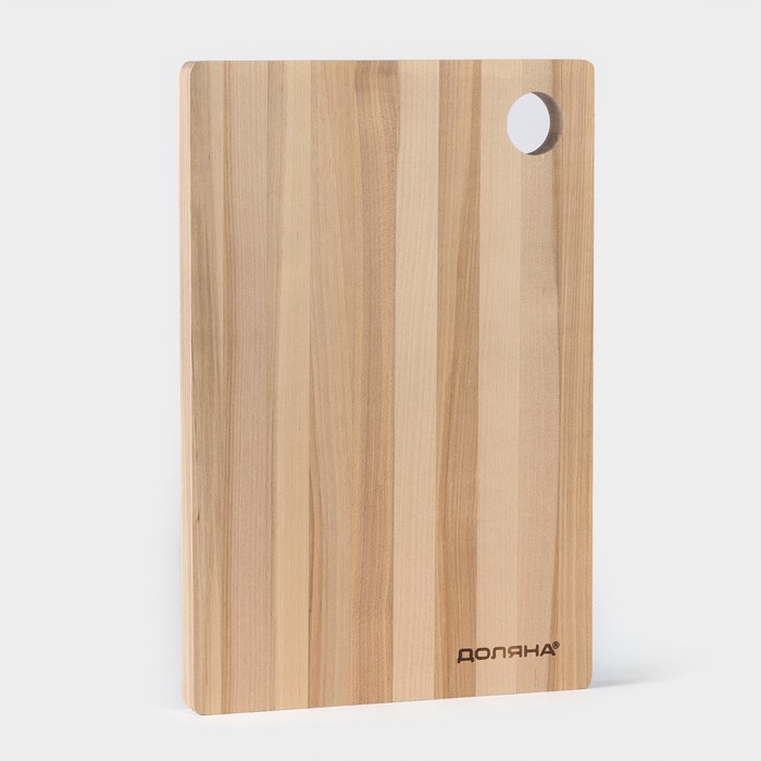 фото Доска разделочная доляна «классика», 30×20×1,8 см, массив берёзы