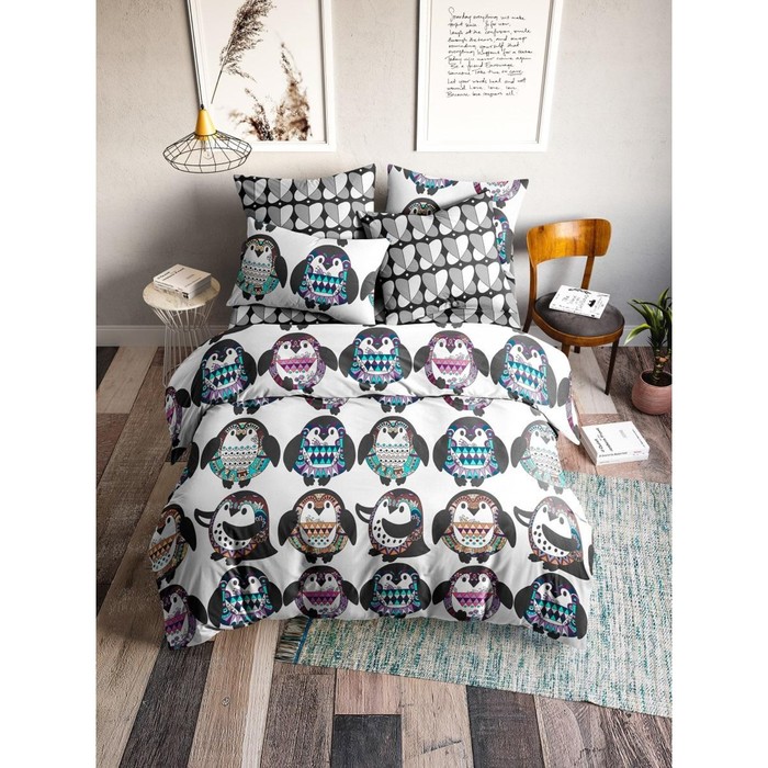 

Постельное бельё дуэт, размер 220х240 см, 145х215 см - 2 шт, 70х70 см - 2 шт