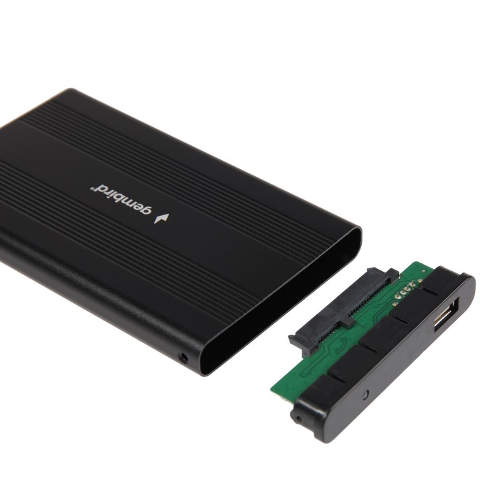 

Внешний корпус 2.5" Gembird EE2-U2S-5, черный, USB 2.0, SATA, металл