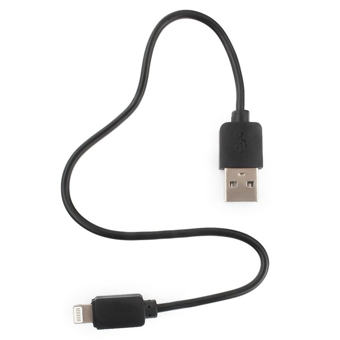 

Кабель Cablexpert GCC-USB2-AP2-0.3M, Lightning - USB, 0.3м,зарядка + передача данных, черный