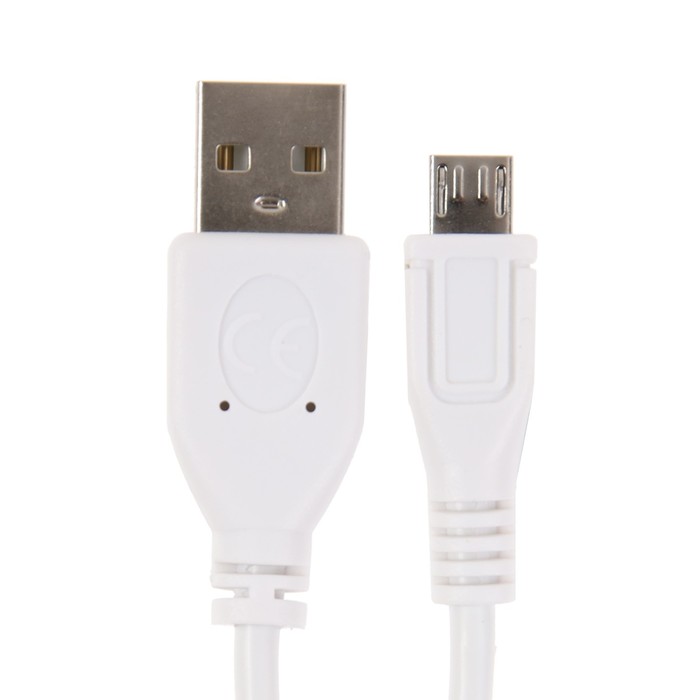 

Кабель Cablexpert CCP-mUSB2-AMBM-W-1M, microUSB - USB, 1 м, зарядка+передача данных, белый