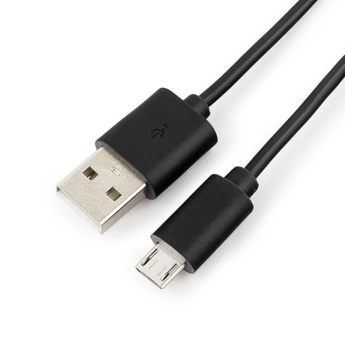 фото Кабель cablexpert cc-musb2-ambm-1m, microusb - usb, 1 м, зарядка+передача данных, черный