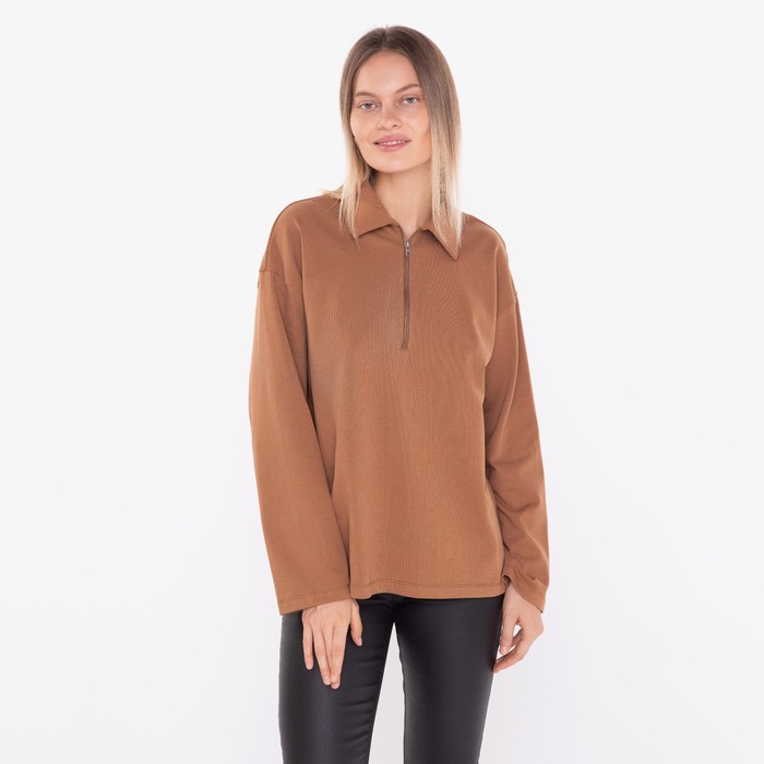 

Джемпер женский, цвет каштановый, размер 44