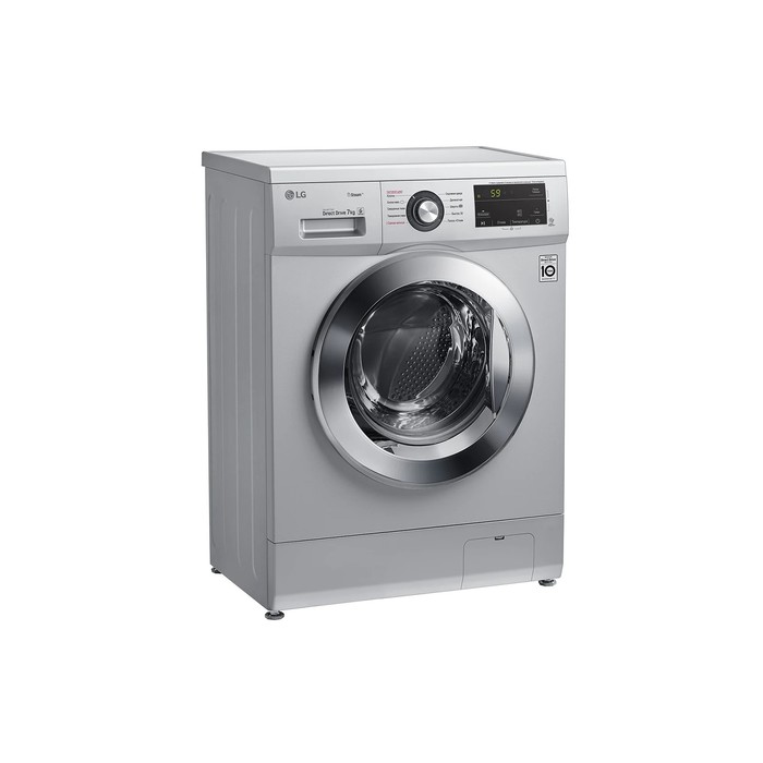 

Стиральная машина LG F2J3HS4L, 7 кг, 1200 об, 10 программ, серебристая
