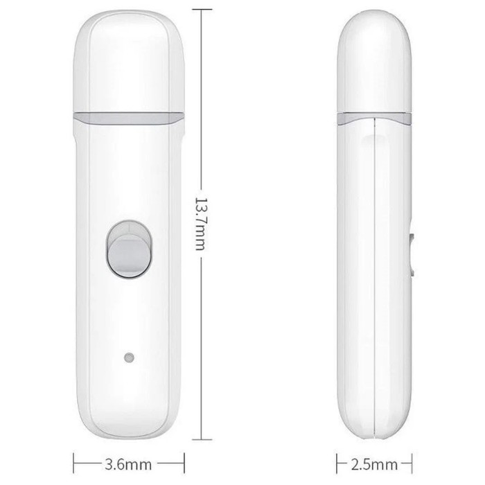 фото Триммер xiaomi pawbby pet nail grinder mg-ng001a-eu для когтей домашних животных, акб, белый