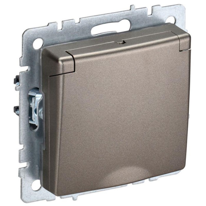 

Розетка IEK BR-R16-16-K37 BRITE, РСбш10-3-БрШ, 16А, IP20