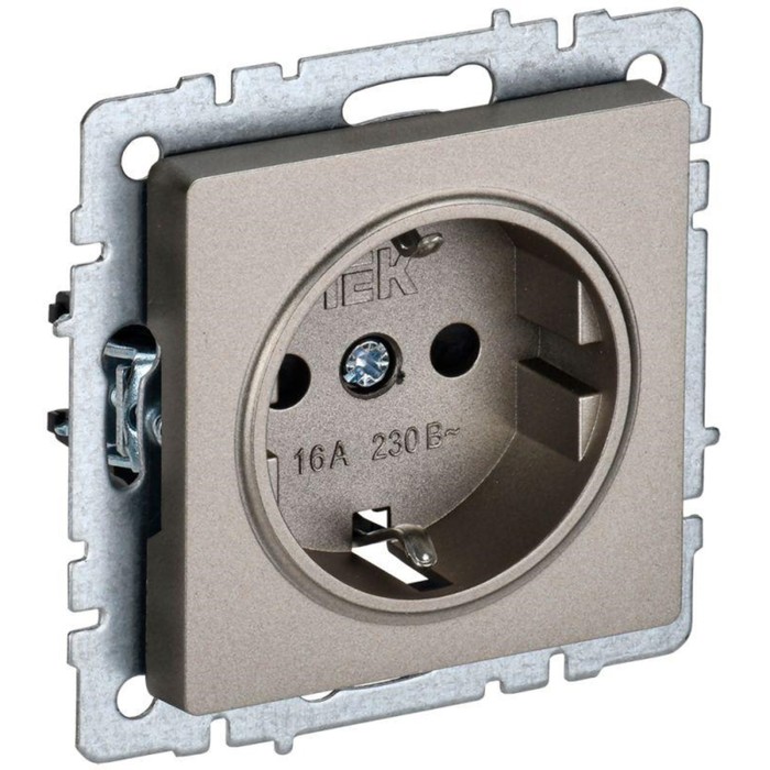 

Розетка IEK BR-R11-16-K37 BRITE, 16А, с заземлением