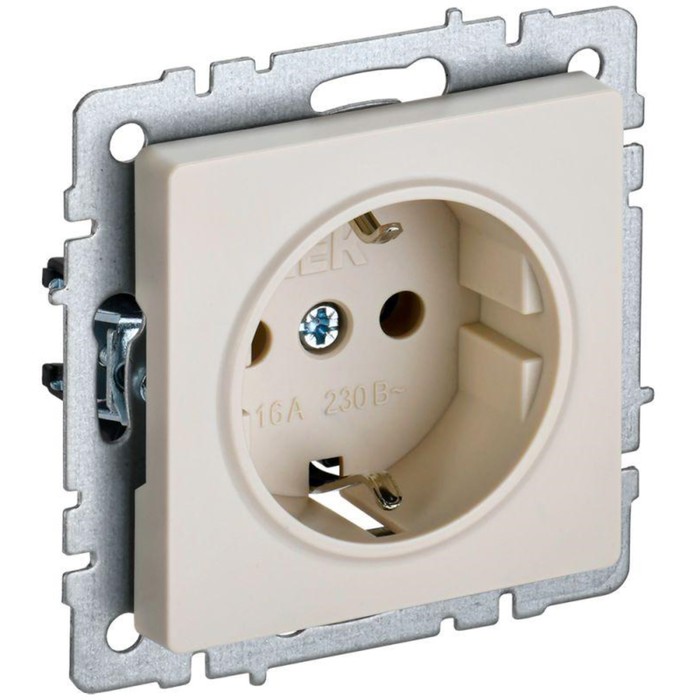 

Розетка IEK BR-R11-16-K10 BRITE, 16А, с заземлением