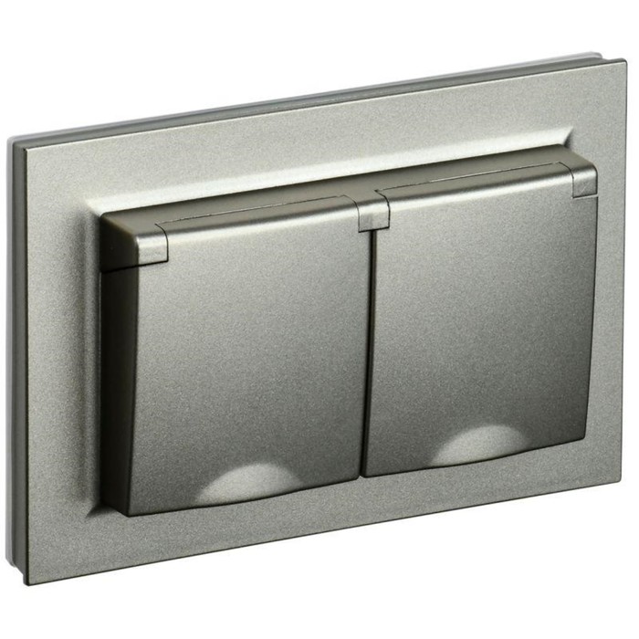 

Розетка IEK BR-R26-16-44-K37-F BRITE, СП, 2 розетки,СП BRITE, РСбш12-3-44-БрШ, 16А, шампань 954717