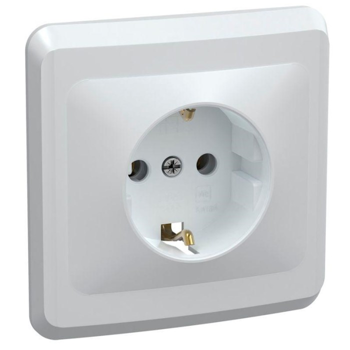 

Розетка IEK ERV11-K01-16-DM Вега, СП, с заземлением