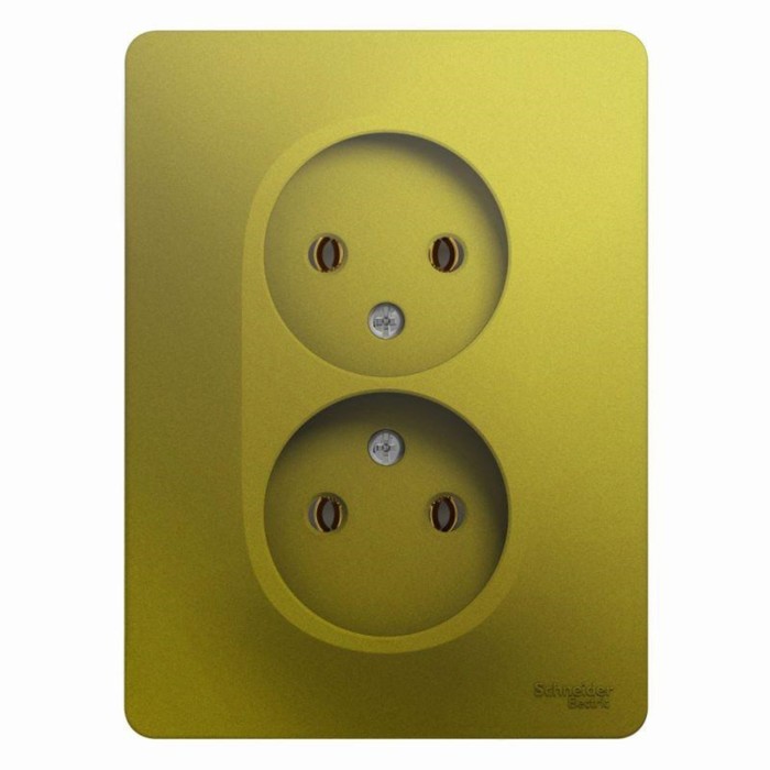 

Розетка SchE GSL001020 Glossa, СП, 2 розетки, IP20