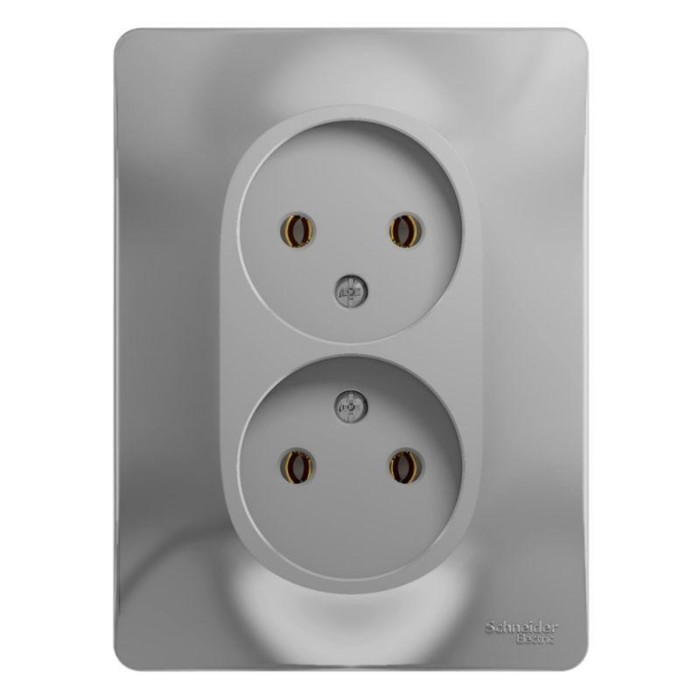 

Розетка SchE GSL000320 Glossa, СП, 2 розетки, IP20