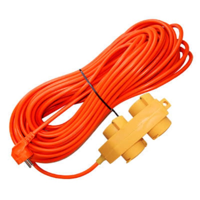 

Удлинитель-шнур UNIVersal 9633861, 4х20м, 16А, IP44, ПВС 3х1.5