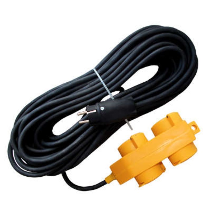 

Удлинитель-шнур UNIVersal 9634131, 4х10м, 16А, IP44, КГ 3х1.5