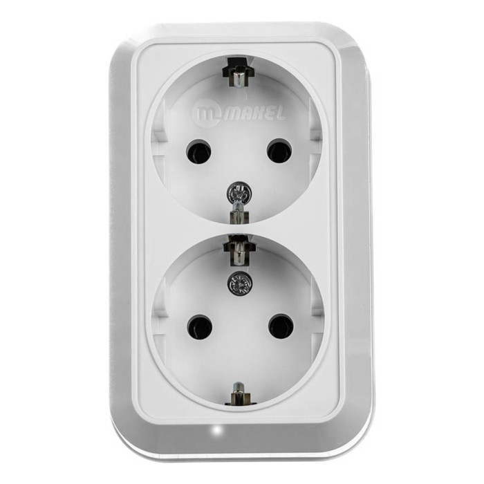 

Розетка Makel 45182, ОП, 2 розетки, IP20