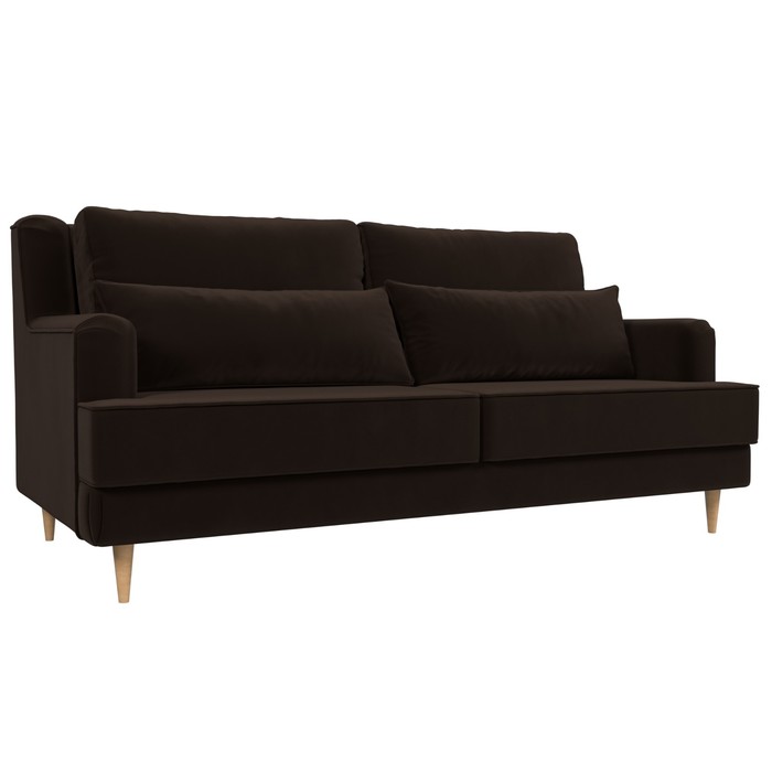 Прямой диван «Джерси», микровельвет, цвет коричневый прямой диван джерси экокожа цвет коричневый